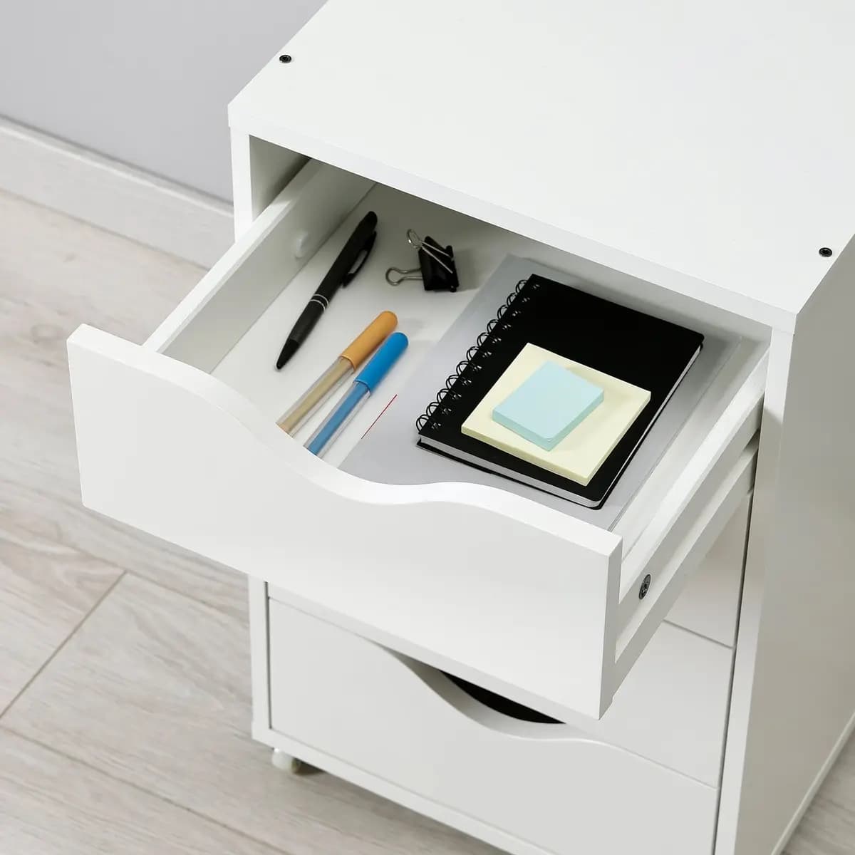 IKEA FRIIDROTT Drawer unit on casters, white 13 3/4x22 " [Depth 15 3/4 ", Drawer depth (inside) 13 3/8 ", Height 22 "]