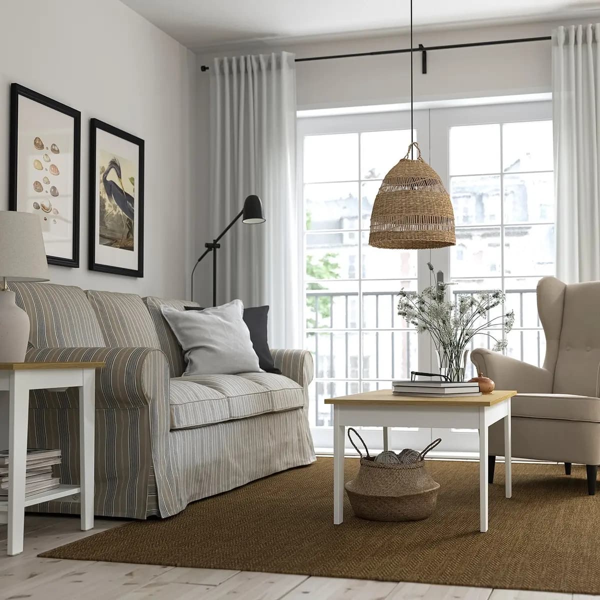 IKEA ÄMMARYD Coffee table, white [Width 23 1/4 ", Height 17 3/4 ", Length 38 5/8 "]