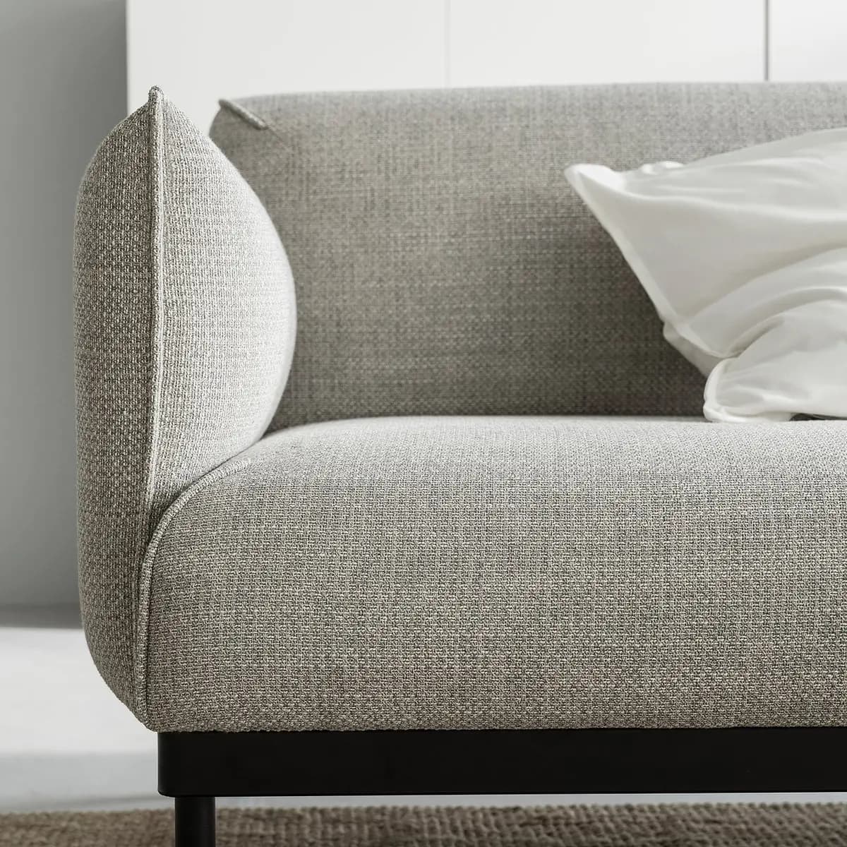 IKEA ÄPPLARYD Sofa, Lejde light gray [Width 91 ", Depth 36 5/8 ", Seat height 18 1/2 "]