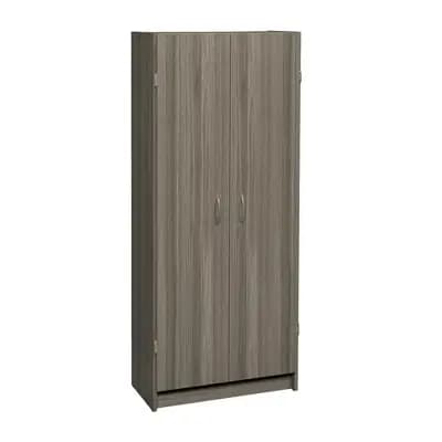 ClosetMaid Pantry Cabinet Cupboard with Adjustable Shelves for Kitchen, Gray [Wood (Frame), Wood, 63 pounds]