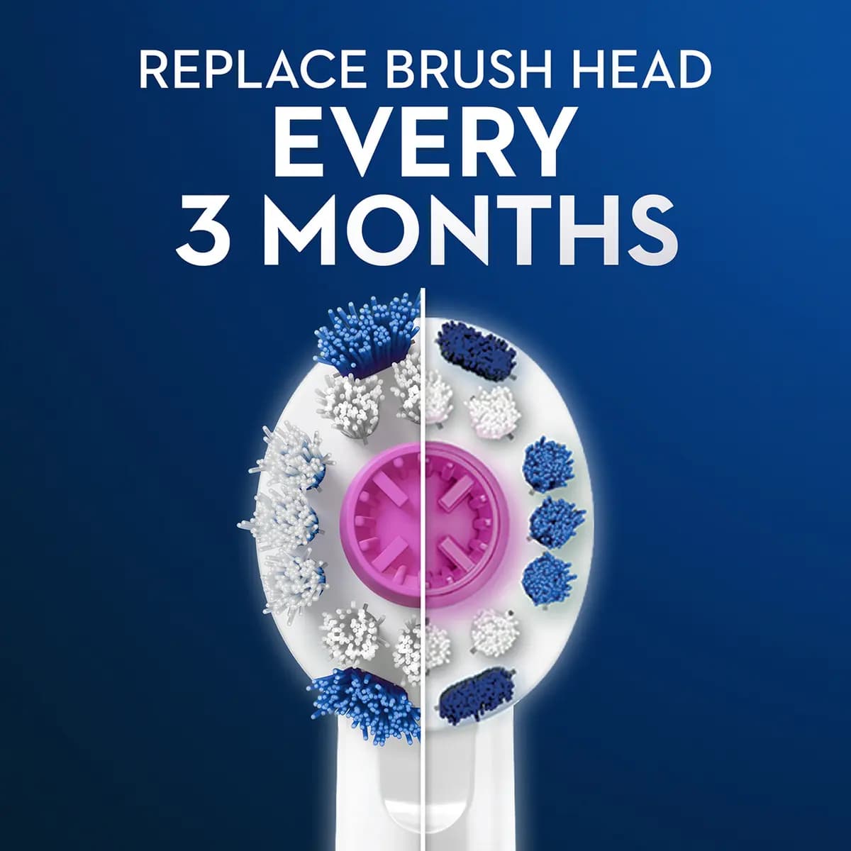 Oral-B 3D White Electric Toothbrush Replacement Brush Heads, 6 Count [WHITENING, POLISHING CUP, ROUND CLEANS BETTER]
