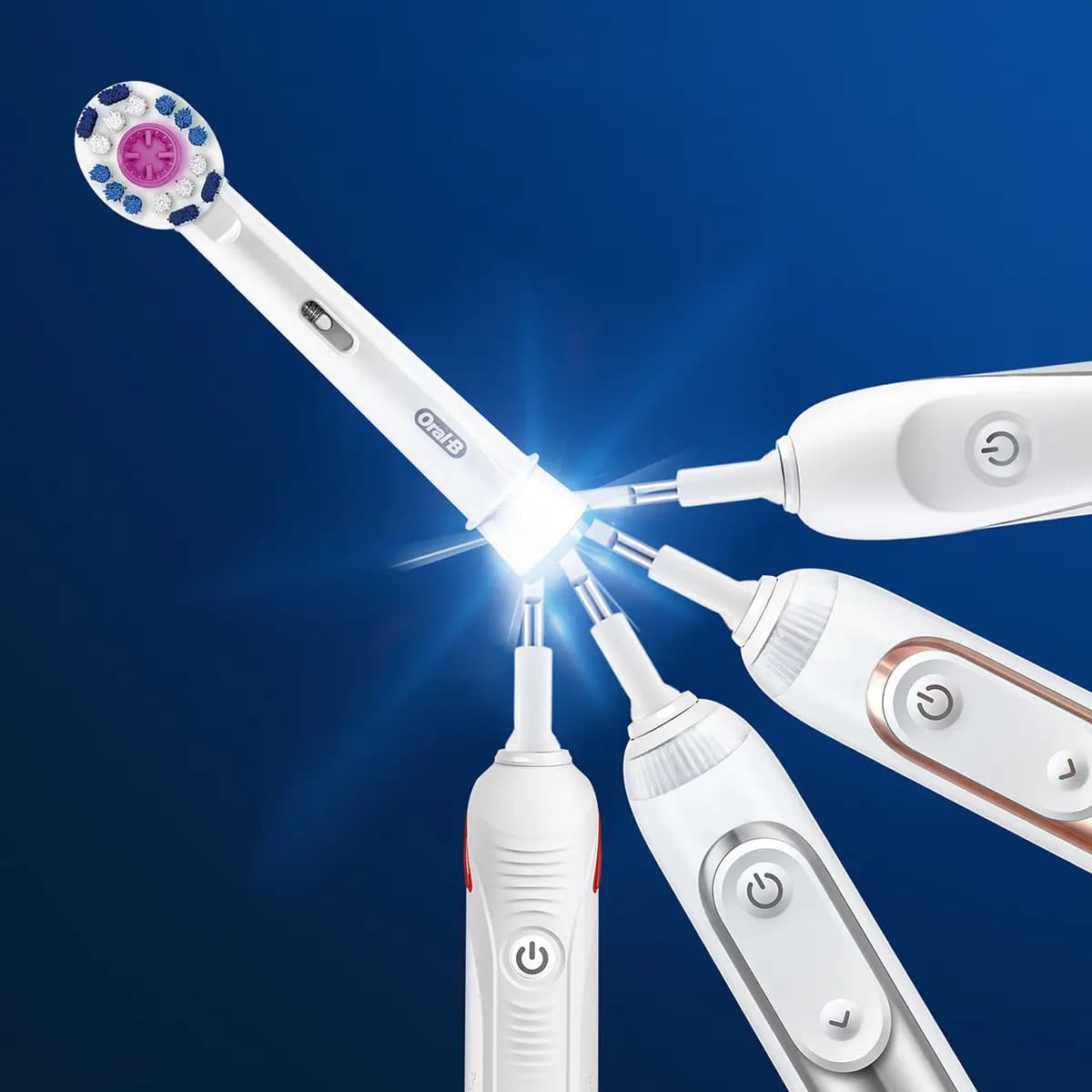 Oral-B 3D White Electric Toothbrush Replacement Brush Heads, 6 Count [WHITENING, POLISHING CUP, ROUND CLEANS BETTER]