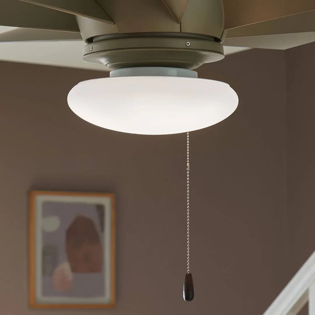 Kichler Fan Light Kit White (380961) [Attribute Selectable CCT, Attribute 2 Built-In Options, Attribute 3000K, 5000K]
