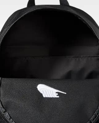 Nike Heritage Backpack 2.0 (23L) Black/Black/White [Body: 100% polyester. Lining: 100% polyester., Spot clean, ONE SIZE]