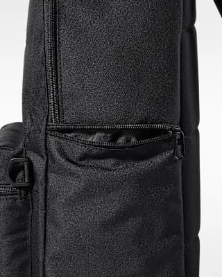 Nike Heritage Backpack 2.0 (23L) Black/Black/White [Body: 100% polyester. Lining: 100% polyester., Spot clean, ONE SIZE]