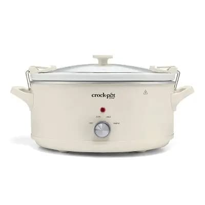 Crock-Pot 10qt Manual Slow Cooker Oatmilk [14.99 Pounds, Ceramic, 10 Quart]