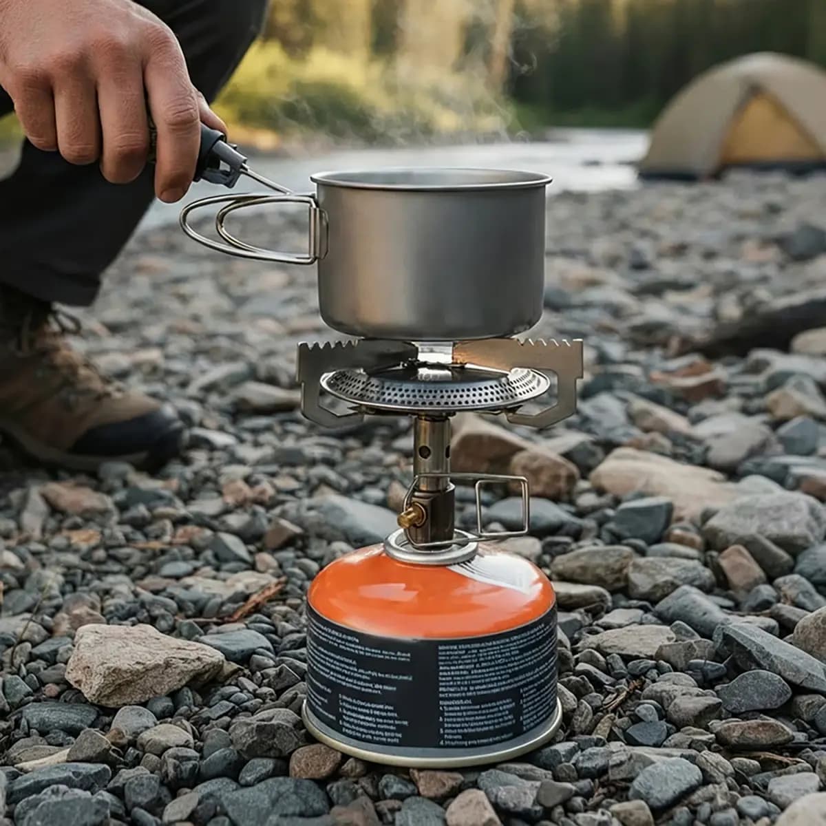 GSI GSI Outdoors Glacier Single-Burner Camp Stove [5.9 ounces, Camp Stove, Camping]