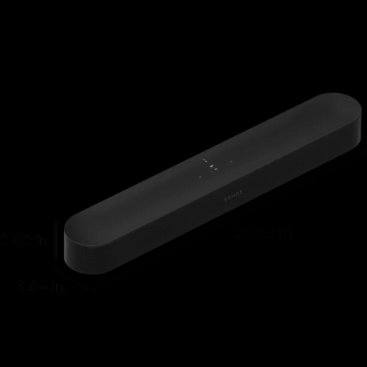 Sonos Beam (Gen 2) - White [2.68 in (68 mm), 25.63 in (651 mm), 3.94 in (100 mm)]