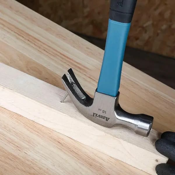 Anvil 16 oz. Fiberglass Claw Hammer, 99973 [Claw Type: Curved, Color Family: Green, Face Type: Smooth]