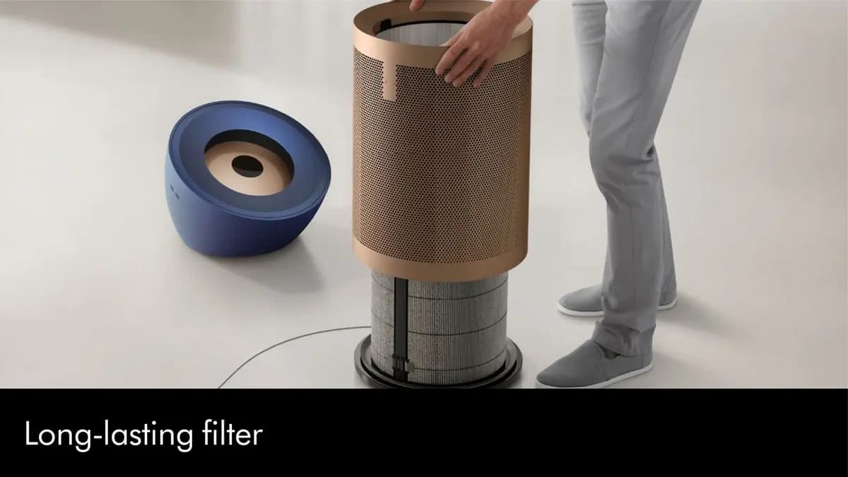Dyson Purifier Big + Quiet Formaldehyde BP04 (Prussian Blue/Gold) [26.24 lb, 50 degrees, 32.68 in]