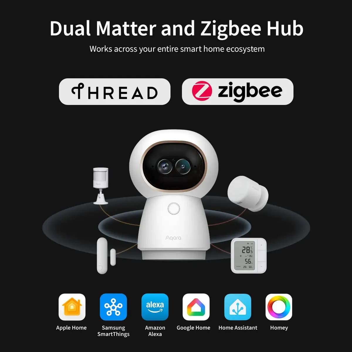 Aqara Camera Hub G350 [4K Ultra HD dual-lens, 9X, 133 degrees]