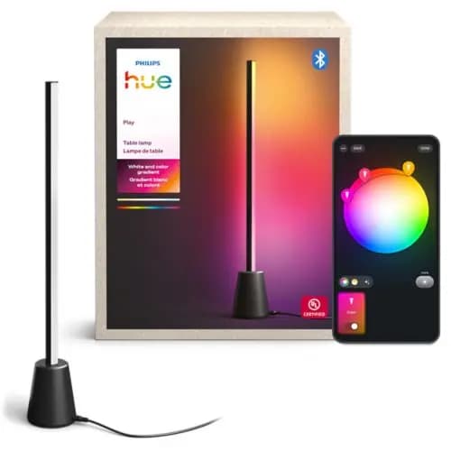 Philips Hue Play table lamp for entertainment [Ambient temperature range +14 to +104 °F, Nominal lifetime 25,000, Number of switch cycles 20,000]