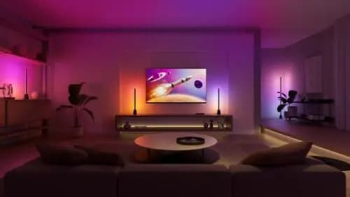 Philips Hue Play table lamp for entertainment [Ambient temperature range +14 to +104 °F, Nominal lifetime 25,000, Number of switch cycles 20,000]