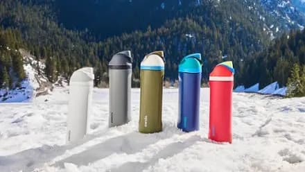 Owala FreeSip Vacuum Water Bottle - 24 fl. oz. Shy Marshmallow [Multisport, 0.7 liters, 24 fluid ounces]