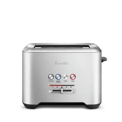 Breville A Bit More 2 Slice Stainless Steel Toaster [4.05 Pounds, Stainless Steel, Spot or Wipe Clean]