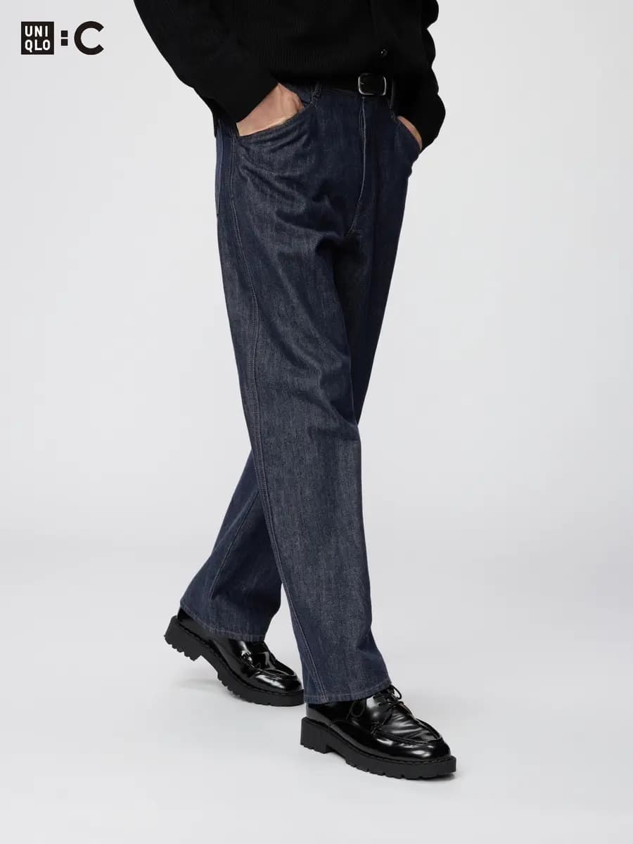 Uniqlo Lace Up Shoes Black [Imported, Do not wash, Do not dry clean, Rounded toe gently conforms to the feet.]