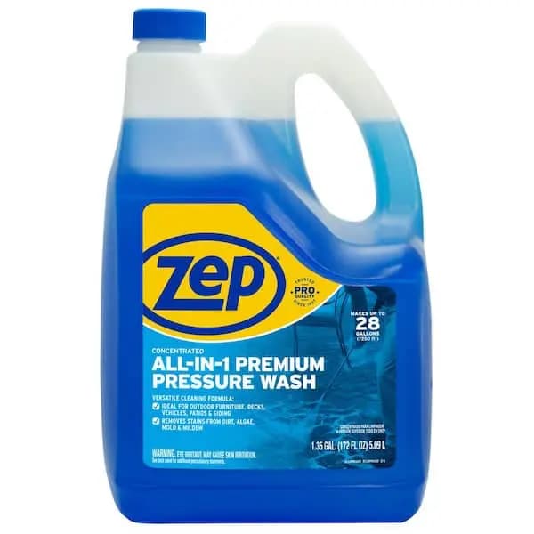 ZEP 172 oz. All-in-1 Pressure Wash, ZUPPWC160 [Application Method: Pressure Washer, Concentrated or Ready to Use: Concentrated, Features: Kills Mildew,Non-Corrosive]