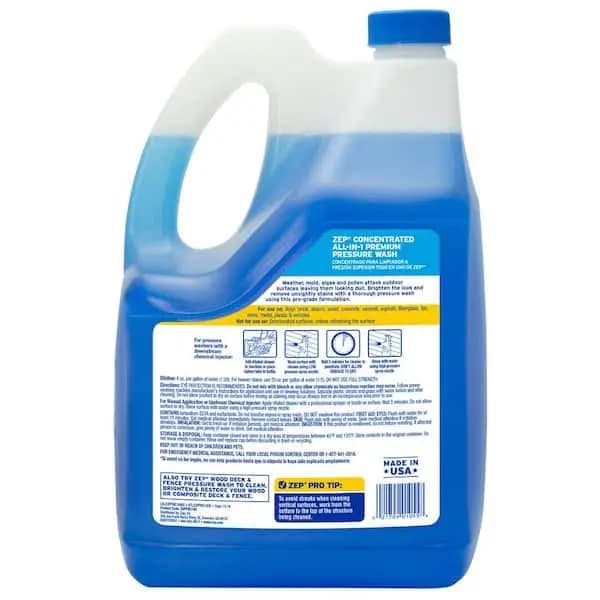 ZEP 172 oz. All-in-1 Pressure Wash, ZUPPWC160 [Application Method: Pressure Washer, Concentrated or Ready to Use: Concentrated, Features: Kills Mildew,Non-Corrosive]