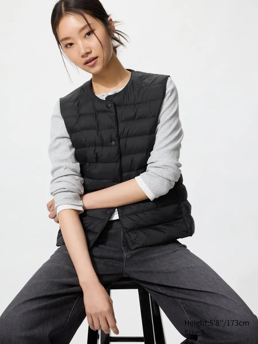 Uniqlo PUFFTECH Compact Vest Black [Imported, Hand wash cold, Do not dry clean, Anti-static lining.]
