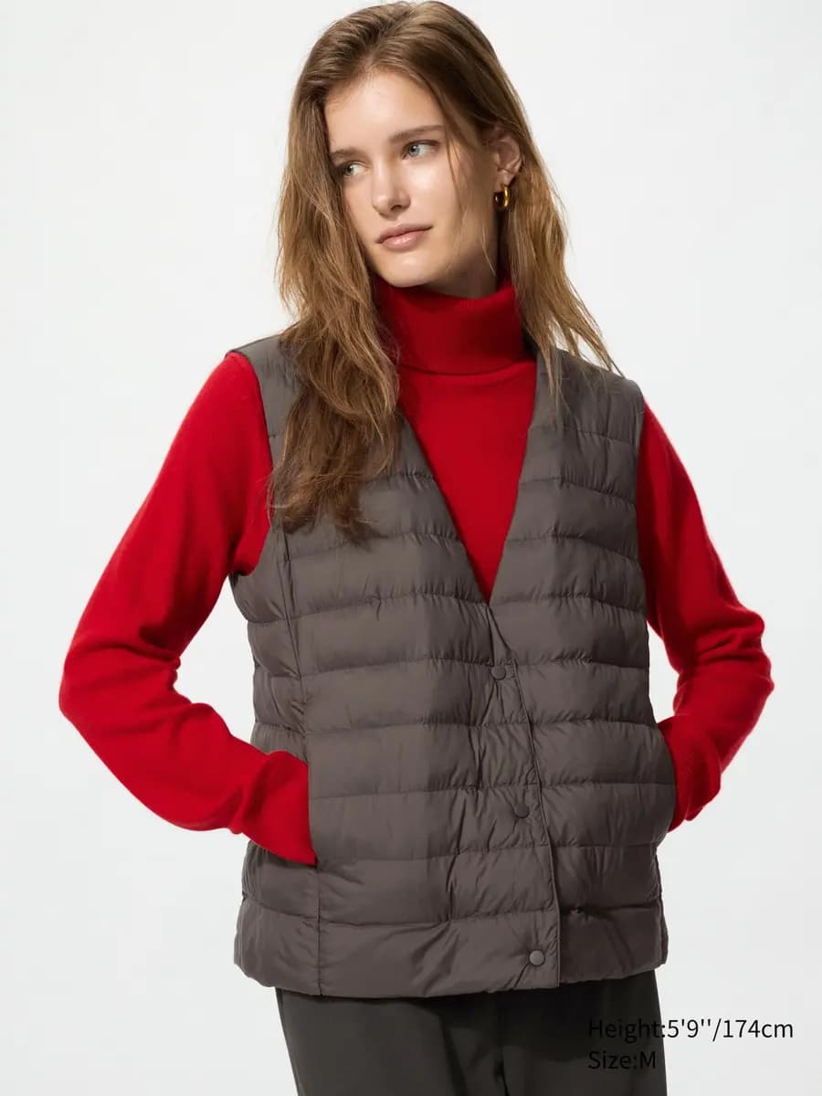 Uniqlo PUFFTECH Compact Vest Black [Imported, Hand wash cold, Do not dry clean, Anti-static lining.]