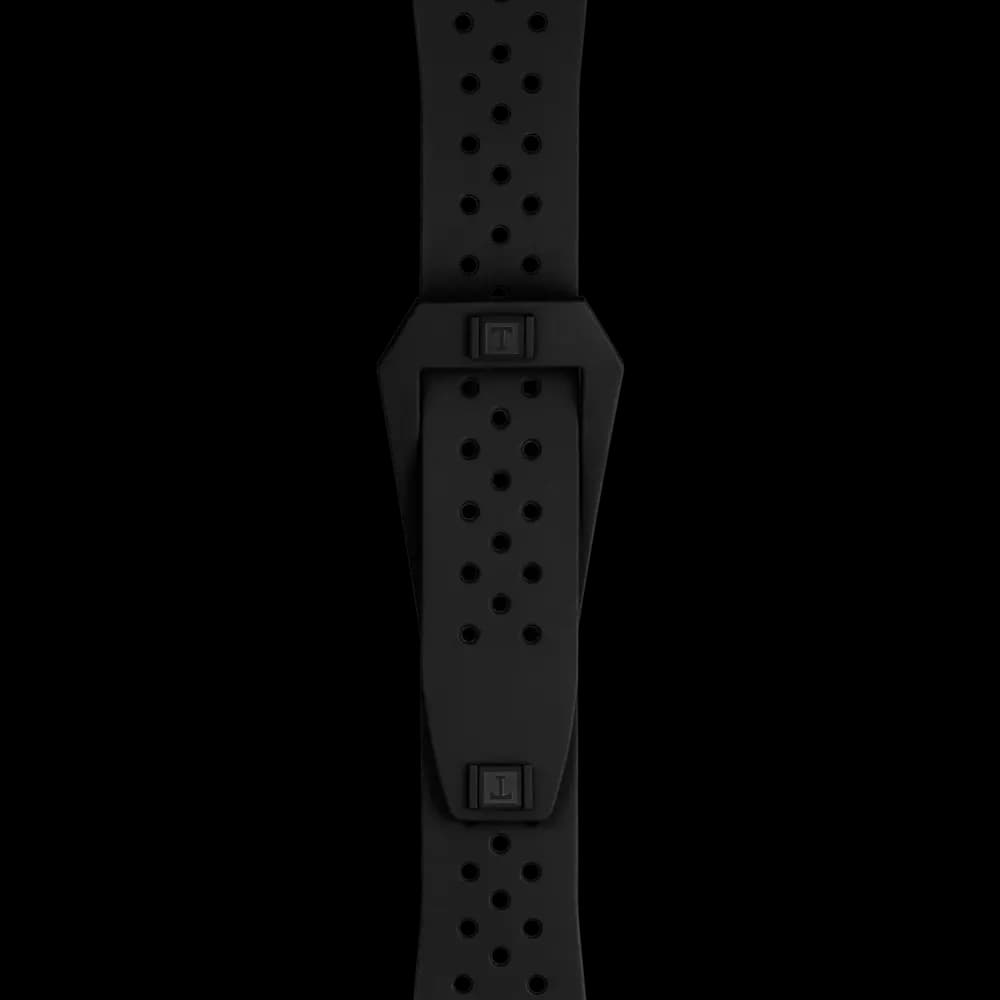Tissot Official Black Sideral Rubber Strap [Rubber, Black, 112.00]