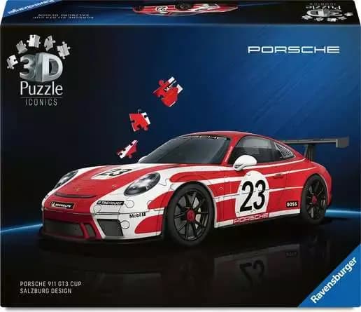 Ravensburger 3D Puzzle Car Iconics: Porsche 911 "Salzburg Edition" - 108 Pieces [108, ages 8 - 99]