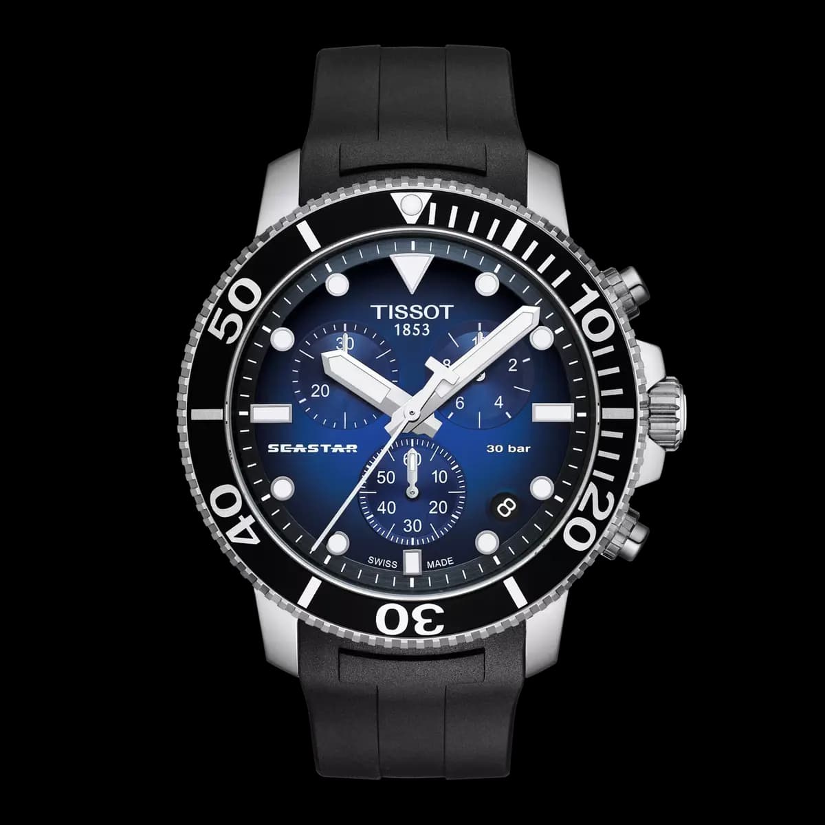 Tissot Seastar 1000 45.5mm Blue gradient T1204171704100 [45.50 mm, Quartz chronograph PowerDrive, 300 m]