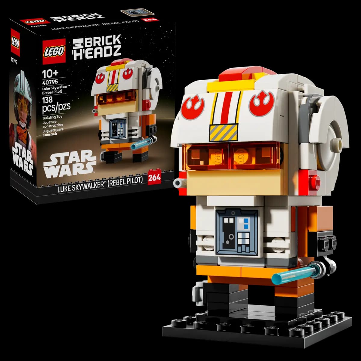 LEGO Luke Skywalker™ (Rebel Pilot) 40795 [138 pieces, ages 10+, BrickHeadz]