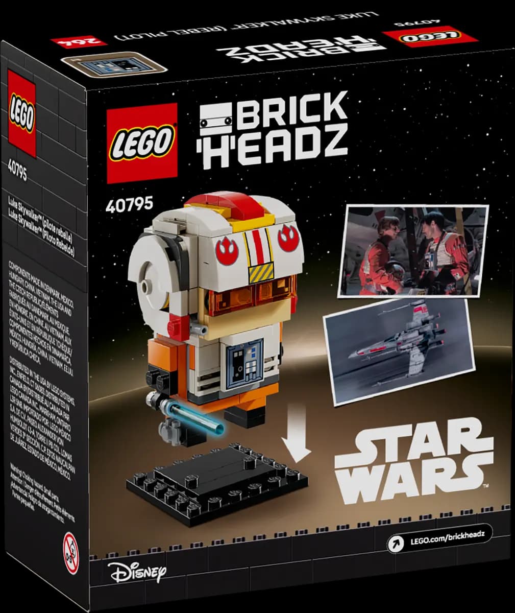 LEGO Luke Skywalker™ (Rebel Pilot) 40795 [138 pieces, ages 10+, BrickHeadz]