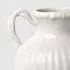 Beaded Ceramic Handled Vase Ivory - Threshold™ [8.5 Inches (H) x 7 Inches (W), 1.68 Kilograms, Ceramic]