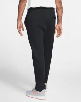 Nike Sportswear Club Fleece Men's Pants Black/Black/White [Body/side pocket palm side: 80-82% cotton/18-20% polyester, Machine wash, XXS-4XL Tall]