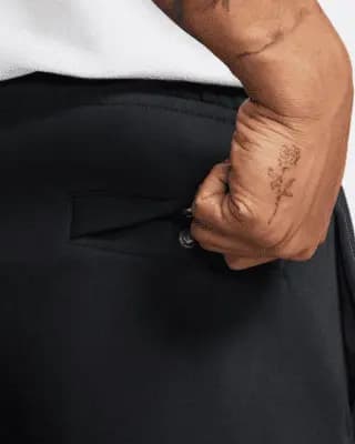 Nike Sportswear Club Fleece Men's Pants Black/Black/White [Body/side pocket palm side: 80-82% cotton/18-20% polyester, Machine wash, XXS-4XL Tall]