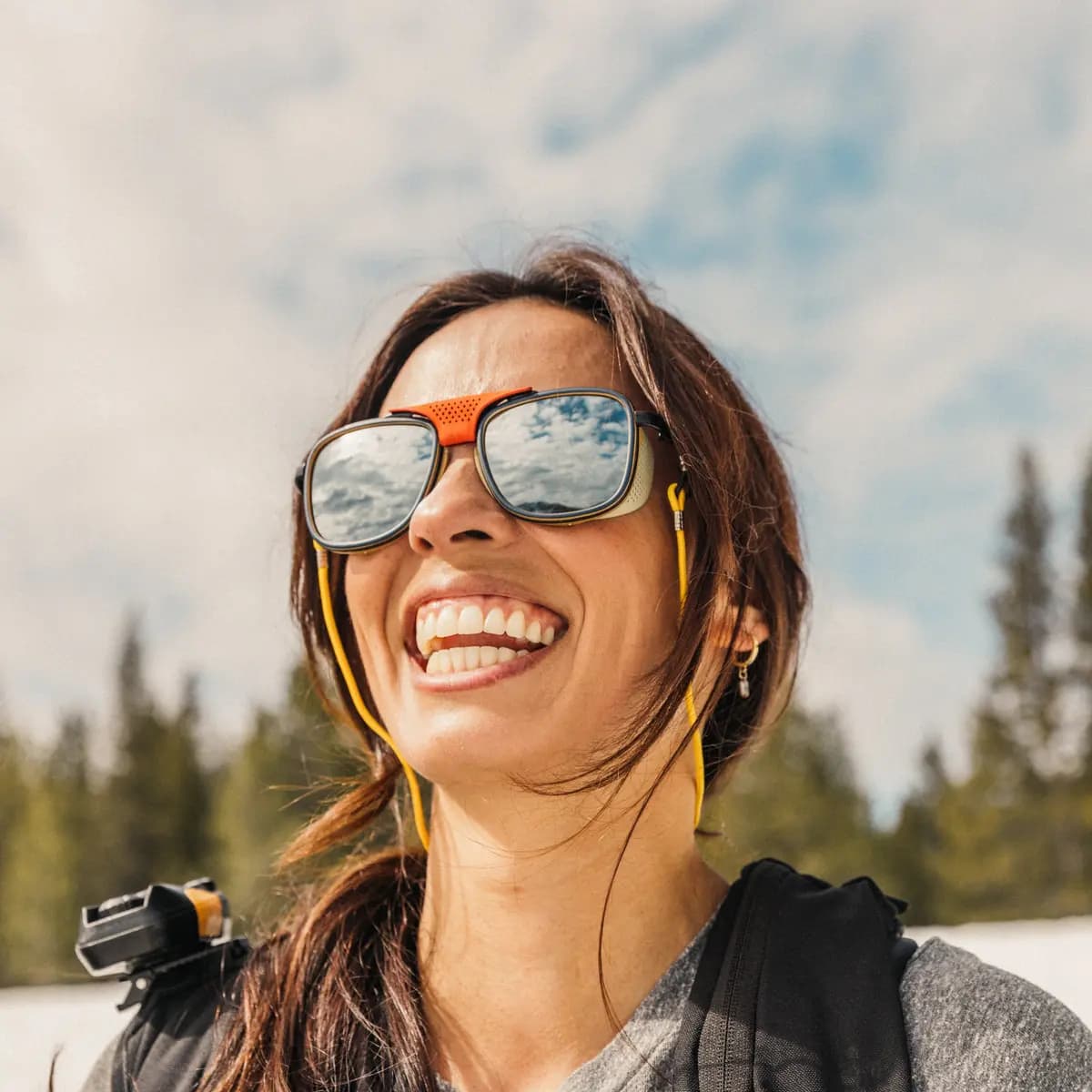 Sunski Ferrata Spruce Silver [polarized polycarbonate, large, bio-resin and steel]