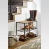 3 Tier Shoe Rack Black Metal with Natural Wood - Brightroom™ [7.45 Pounds, Metal (Frame), Ground Freestanding]