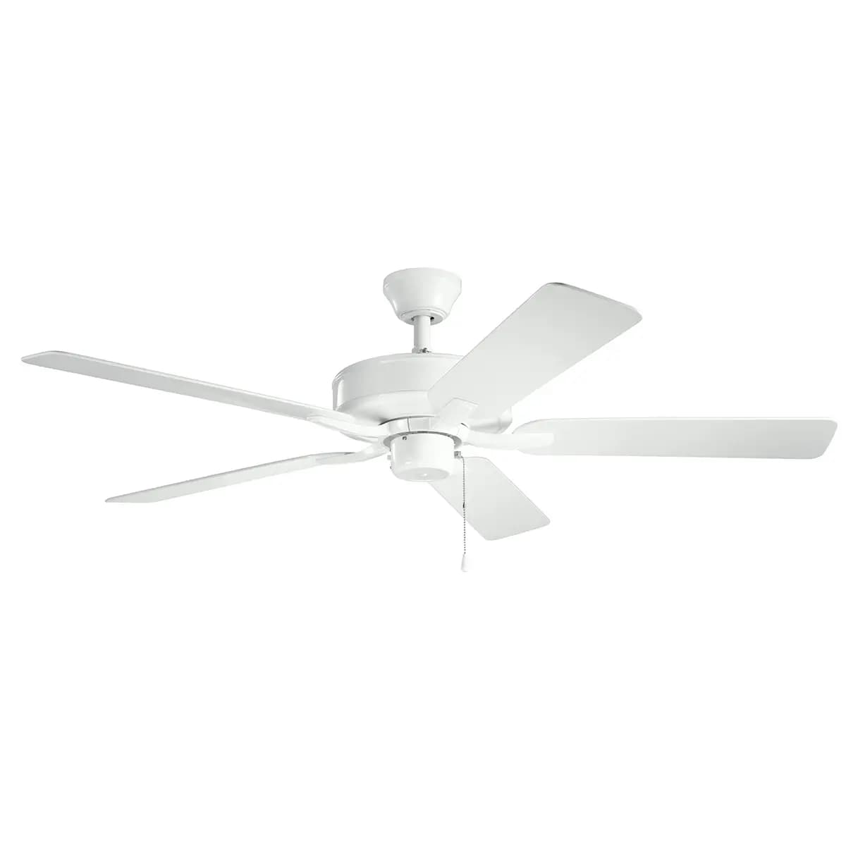 Kichler Basics Ceiling Fan Brushed Nickel (330016NIS) [Attribute 52", Attribute 5 Blades, Diameter 52]