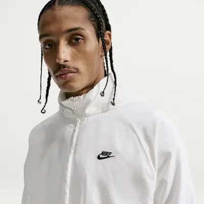 Nike Windrunner Men's Lightweight Half-Zip Jacket Sail/Black [Sail/Black, Embroidered logo, Hand pockets]