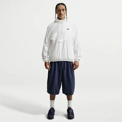 Nike Windrunner Men's Lightweight Half-Zip Jacket Sail/Black [Sail/Black, Embroidered logo, Hand pockets]