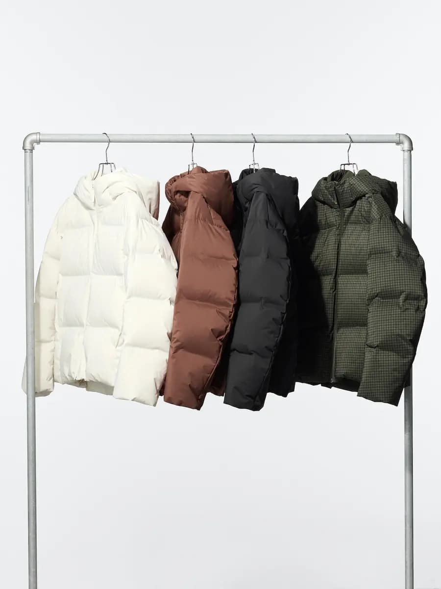 Uniqlo Seamless Down Parka Brown [Imported, Hand wash cold, Do not dry clean, Longer length and hood for full-body warmth.]