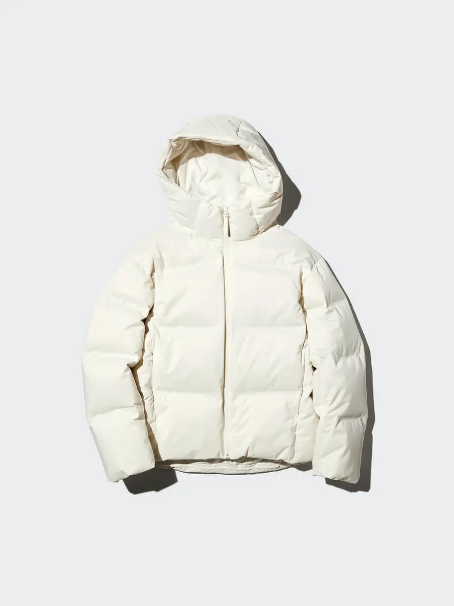 Uniqlo Seamless Down Parka Brown [Imported, Hand wash cold, Do not dry clean, Longer length and hood for full-body warmth.]