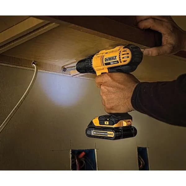 DEWALT 20V MAX Cordless 1/2 in. Drill/Driver, (2) 20V 1.3Ah Batteries, Charger and Bag, DCD771C2 [Battery Amp Hours: 1.3 Ah, Battery Power Type: Lithium Ion, Battery Voltage (V): 2
