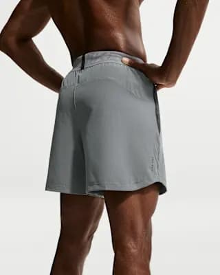 Nike Pro Training Men's Dri-FIT 6" Shorts Smoke Grey/Black [Body: 89% polyester/11% spandex. Mesh: 100% polyester., Machine wash, XS-4XL]