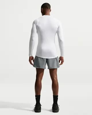 Nike Pro Training Men's Dri-FIT 6" Shorts Smoke Grey/Black [Body: 89% polyester/11% spandex. Mesh: 100% polyester., Machine wash, XS-4XL]