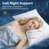 ALEEN & AJEAN Bed Pillows,Hotel Collection Bed Pillows Standard Size Set of 2 Pillows for Side and Back Sleepers, Soft Down Alternative Microfiber Filled Pillows [5 pounds, Rectang