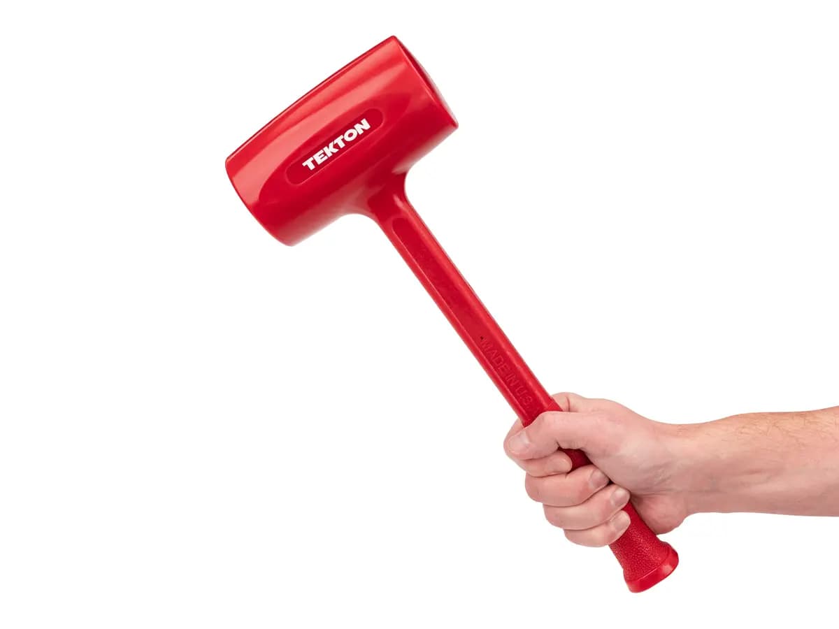 TEKTON 53 oz. Dead Blow Hammer [A. Length (in.) 15.4, B. Width (in.) 5.4, C. Height (in.) 2.8]