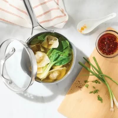Figmint 1.5qt Nonstick Ceramic Coated Stainless Steel Sauce Pan - Figmintâ„¢ [18/0 Stainless Steel, 1.5 Quart, 6.3 Inches]