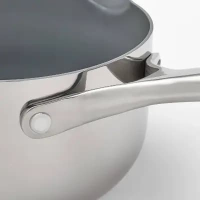 Figmint 1.5qt Nonstick Ceramic Coated Stainless Steel Sauce Pan - Figmintâ„¢ [18/0 Stainless Steel, 1.5 Quart, 6.3 Inches]
