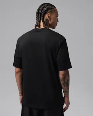 Jordan Brooklyn Men's Long-Sleeve Crew Black [Black, 100% cotton, Machine wash]