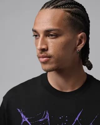Jordan Brooklyn Men's Long-Sleeve Crew Black [Black, 100% cotton, Machine wash]