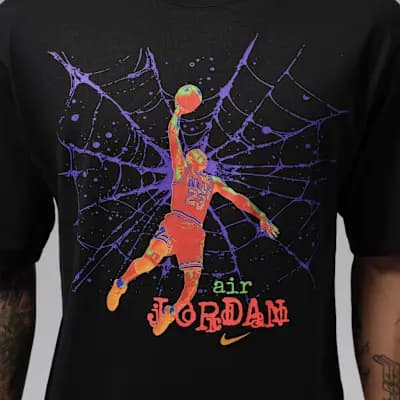 Jordan Brooklyn Men's Long-Sleeve Crew Black [Black, 100% cotton, Machine wash]