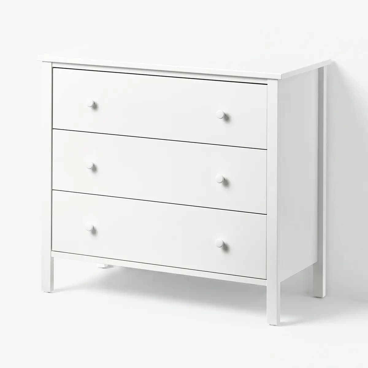 IKEA KILBERGET 3-drawer dresser, white/anchor/unlock function [Width 33 7/8 ", Depth 16 1/8 ", Height 30 3/4 "]